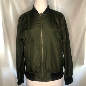 INSO Zip Olive Bomber Jacket